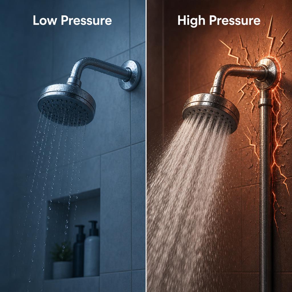 Water Pressure Problems: What's Normal, Signs Something's Off, and Why High Pressure Is Quietly Damaging Your Home